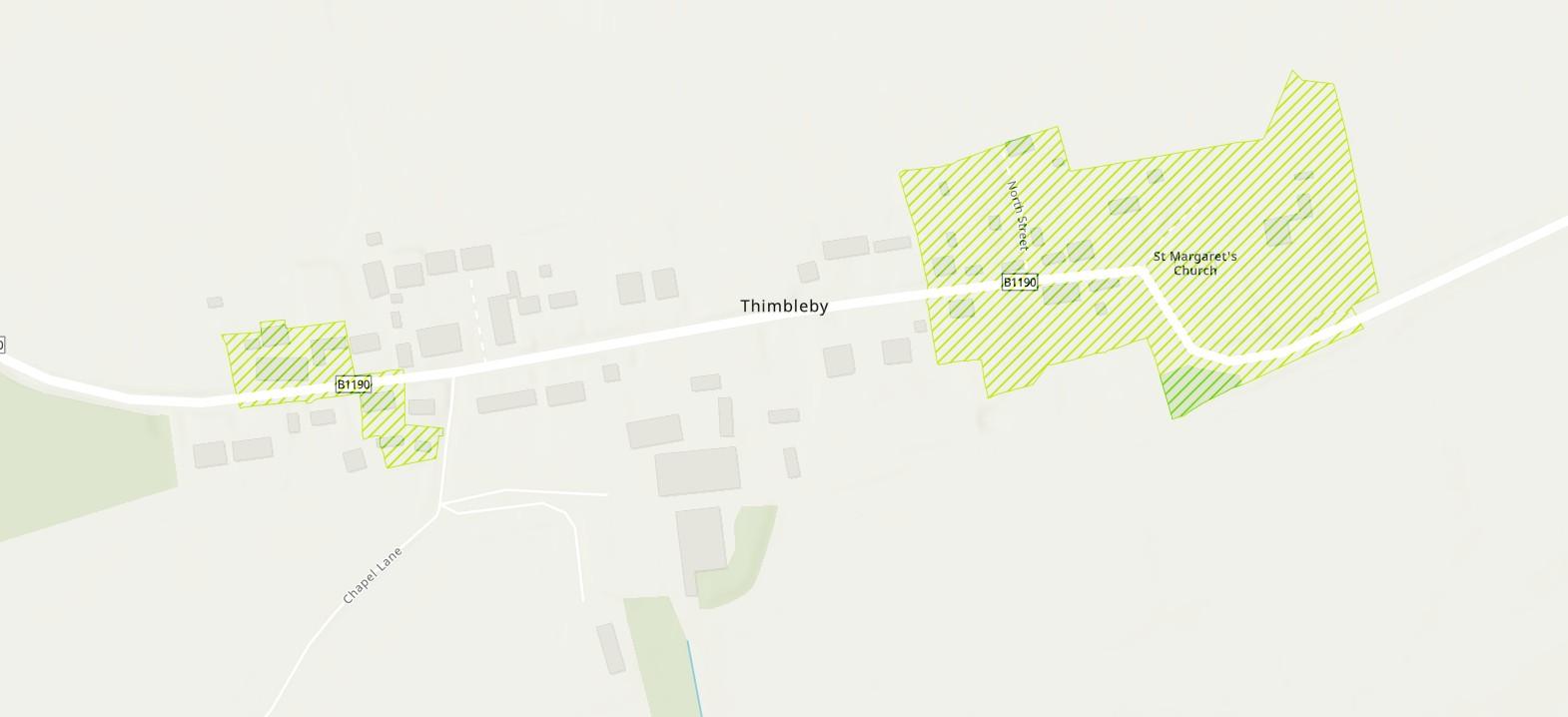 Conservation Area Map of Thimbleby